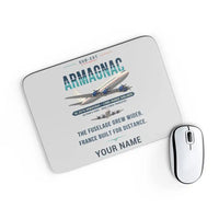 Thumbnail for Sud-Est SE.2010 Armagnac - Original + Name - Mouse Pad - Light Gray