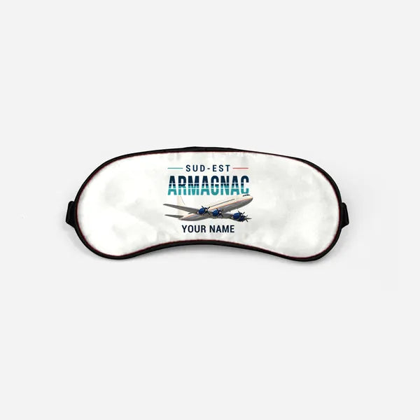 Sud-Est SE.2010 Armagnac - Original + Name - Sleep Mask - White