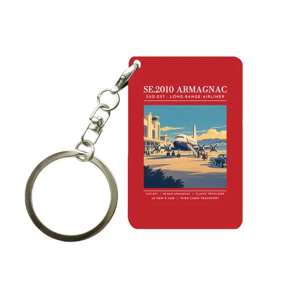 Sud-Est SE.2010 Armagnac - Poster - Key Chain - Red