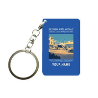 Thumbnail for Sud-Est SE.2010 Armagnac - Poster + Name - Key Chain - Blue
