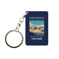 Thumbnail for Sud-Est SE.2010 Armagnac - Poster + Name - Key Chain - Navy Blue