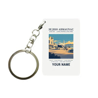 Thumbnail for Sud-Est SE.2010 Armagnac - Poster + Name - Key Chain - White