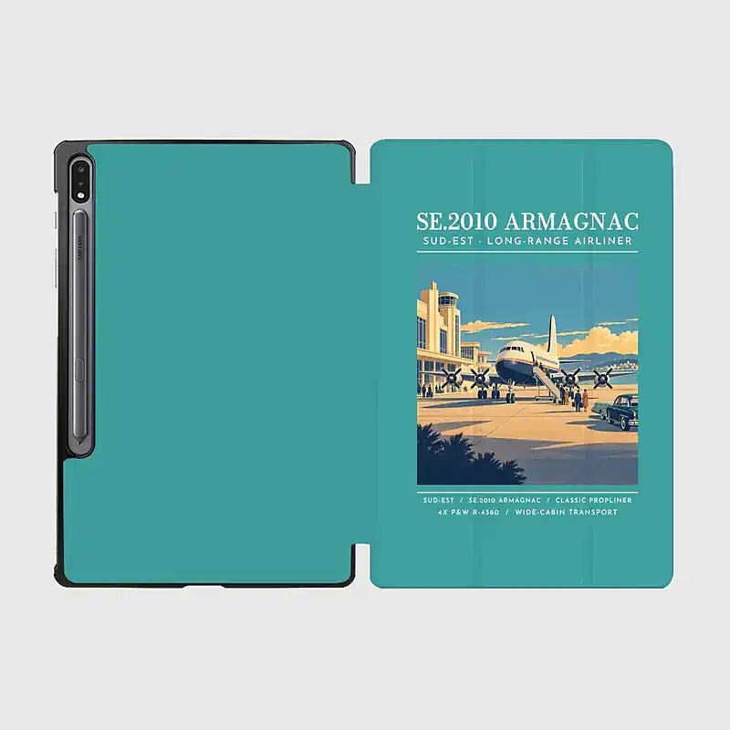 Sud-Est SE.2010 Armagnac - Poster - Samsung Tablet - Turquoise