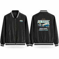 Thumbnail for Sud-Est SE.2010 Armagnac Stylish Jackets - Baseball Collar - Cartoon - Black