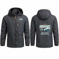 Thumbnail for Sud-Est SE.2010 Armagnac Stylish Jackets - Hooded Windbreaker - Cartoon - Charcoal
