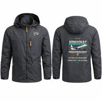 Thumbnail for Sud-Est SE.2010 Armagnac Stylish Jackets - Hooded Windbreaker - Original - Charcoal