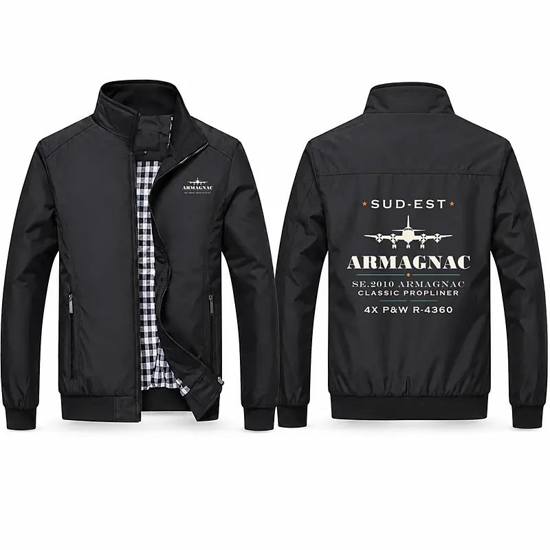 Sud-Est SE.2010 Armagnac Stylish Jackets - Stand Collar - Heritage - Black