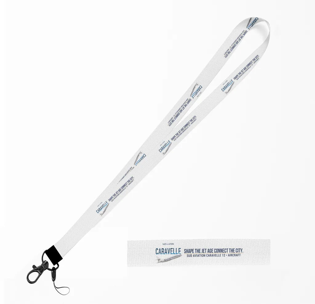 Sud Aviation Caravelle 12 lanyard - white