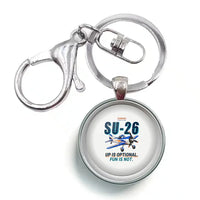 Thumbnail for Sukhoi Su-26M - Cartoon - Circle Key Chain - White