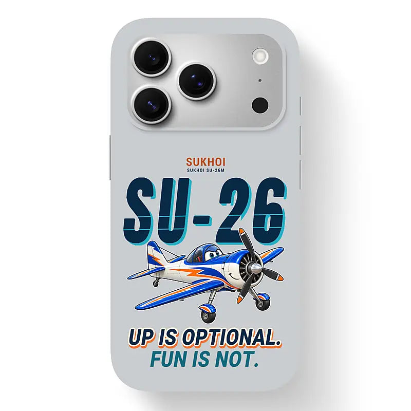 Sukhoi Su-26M - Cartoon - MagSafe iPhone 17 Pro - Light Gray