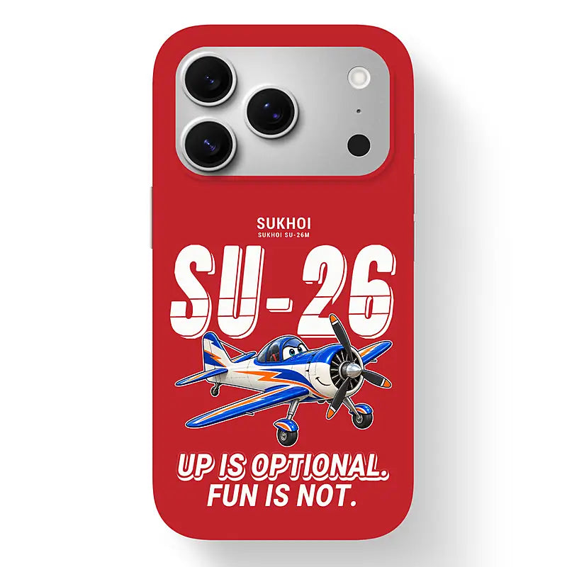 Sukhoi Su-26M - Cartoon - MagSafe iPhone 17 Pro - Red