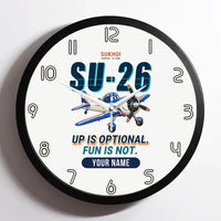 Thumbnail for Sukhoi Su-26M - Cartoon + Name - Framed - White