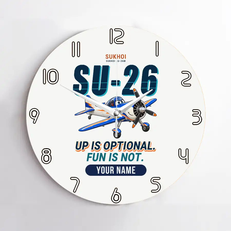Sukhoi Su-26M - Cartoon + Name - No Frame - White