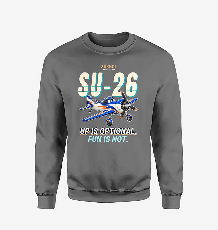 Sukhoi Su-26M - Cartoon - Sweatshirt - Gray