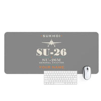 Thumbnail for Sukhoi Su-26M - Heritage + Name - Desk Mat - Gray