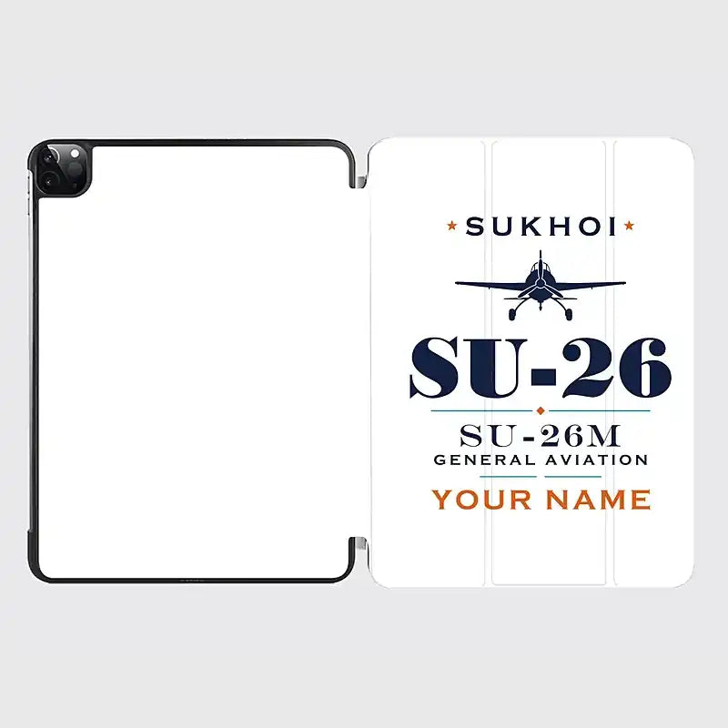Sukhoi Su-26M - Heritage + Name - iPad Case - White