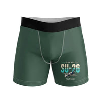 Thumbnail for Sukhoi Su-26M - Men Boxers - Original + Name - Dark Green