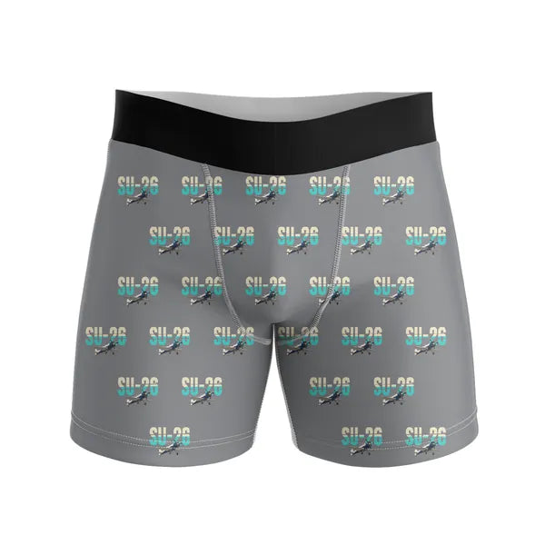 Sukhoi Su-26M - Men Boxers - Original Pattern - Gray