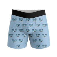 Thumbnail for Sukhoi Su-26M - Men Boxers - Original Pattern - Light Blue