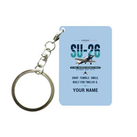 Thumbnail for Sukhoi Su-26M - Original + Name - Key Chain - Light Blue