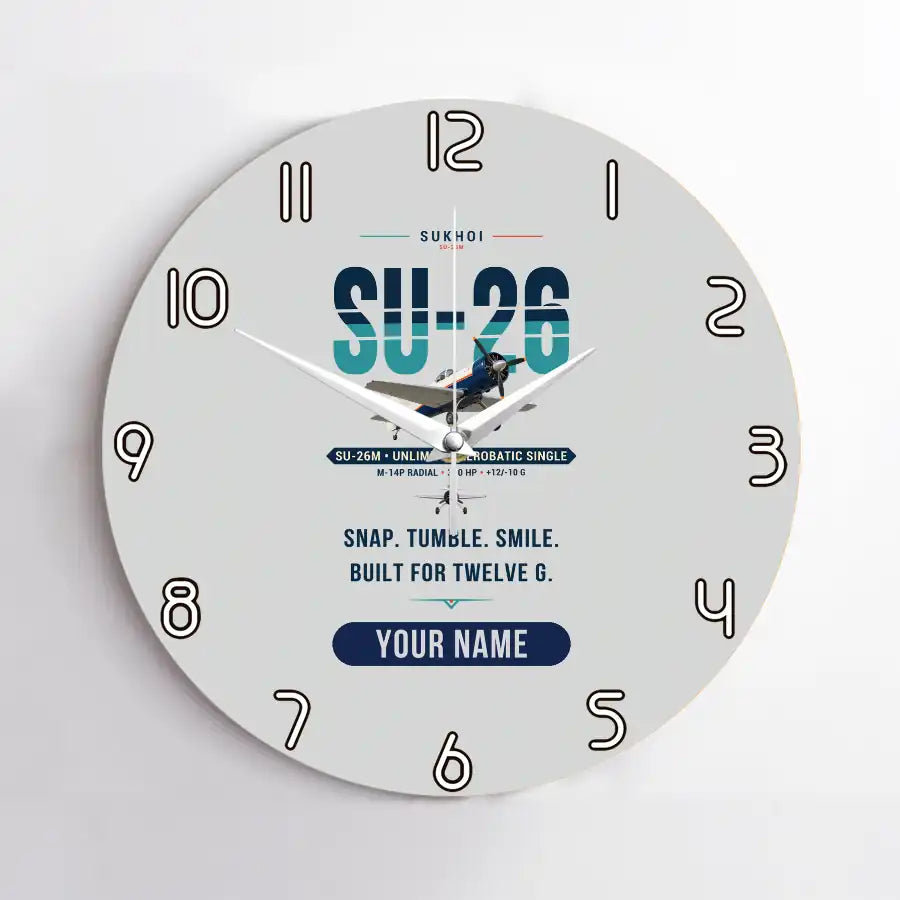 Sukhoi Su-26M - Original + Name - No Frame - Light Gray