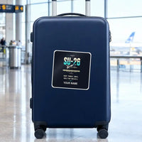 Thumbnail for Sukhoi Su-26M - Original + Name - Square Sticker - Suitcase