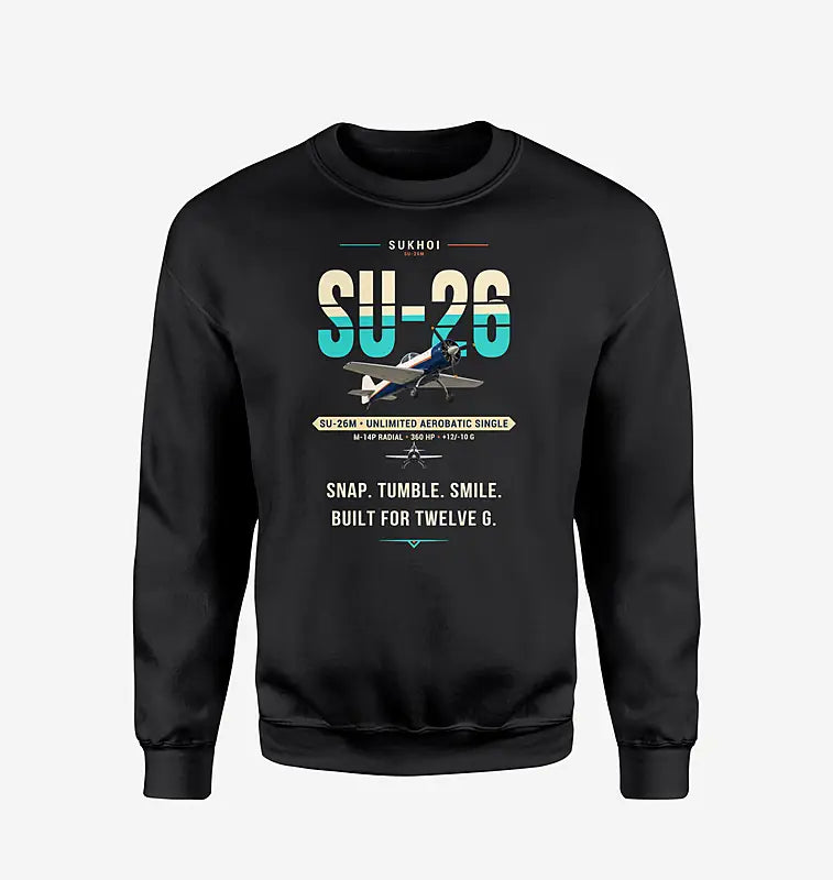Sukhoi Su-26M - Original - Sweatshirt - Black