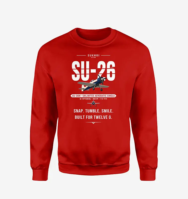 Sukhoi Su-26M - Original - Sweatshirt - Red