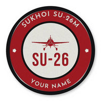 Thumbnail for Sukhoi Su-26M Patches - Circle + Name - Red White