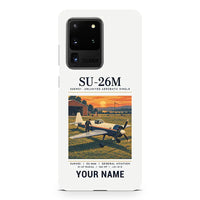 Thumbnail for Sukhoi Su-26M - Poster + Name - Samsung Case - White