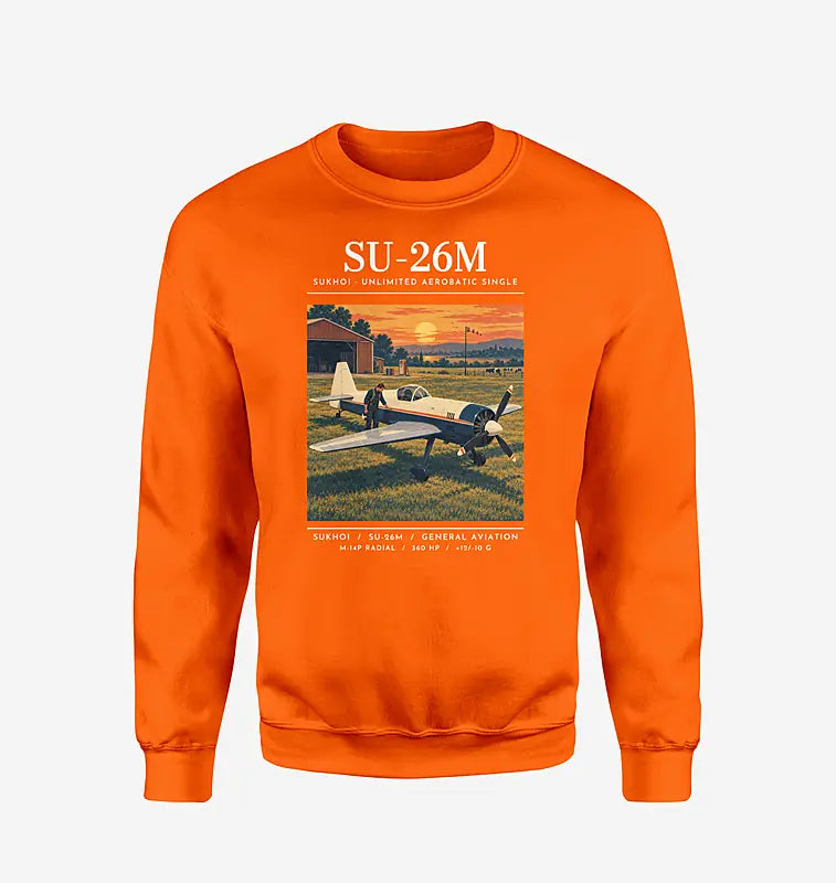 Sukhoi Su-26M - Poster - Sweatshirt - Orange