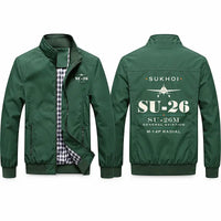 Thumbnail for Sukhoi Su-26M Stylish Jackets - Stand Collar - Heritage - Green