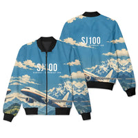 Thumbnail for Sukhoi Superjet 100 3D All-Over Print Clothing - Bomber Jacket - 3D