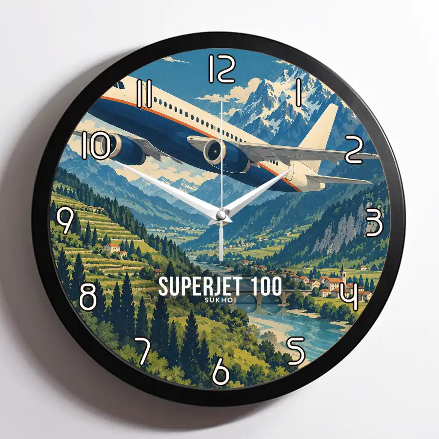 Sukhoi Superjet 100 - 3D - Framed - Full Print