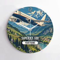 Thumbnail for Sukhoi Superjet 100 - 3D + Name - No Frame - Full Print