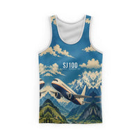 Thumbnail for Sukhoi Superjet 100 3D All-Over Print Clothing - Tank Top - 3D