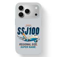 Thumbnail for Sukhoi Superjet 100 - Cartoon - MagSafe iPhone 17 Pro - Light Gray