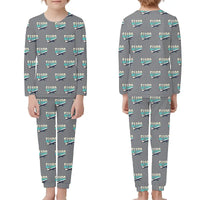 Thumbnail for Sukhoi Superjet 100 - Children Pajamas - Original Pattern - Gray