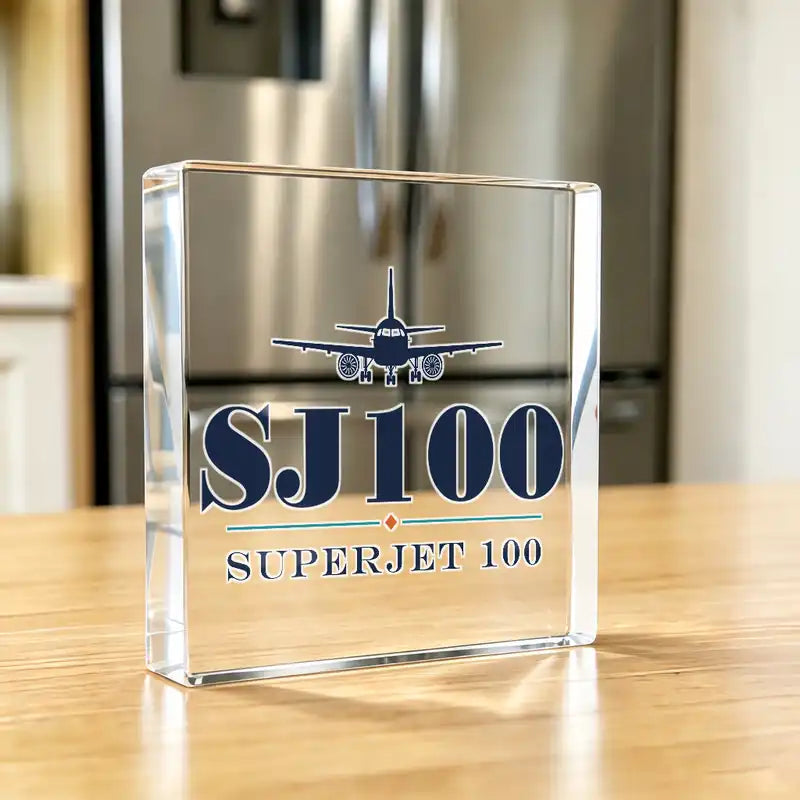 Sukhoi Superjet 100 - Crystal Ornament - Heritage - Kitchen