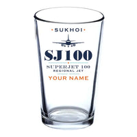 Thumbnail for Sukhoi Superjet 100 - Heritage + Name - Beer & Water Glass