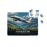 Thumbnail for Sukhoi Superjet 100 - Horizontal + Text - Canvas Puzzle