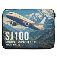 Thumbnail for Sukhoi Superjet 100 - Laptop Sleeve + Name