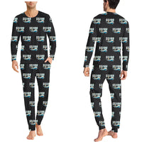 Thumbnail for Sukhoi Superjet 100 - Men Pajamas - Cartoon Pattern - Black