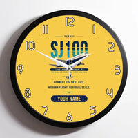 Thumbnail for Sukhoi Superjet 100 - Original + Name - Framed - Yellow
