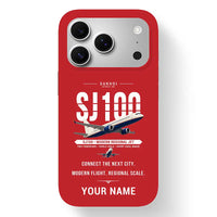Thumbnail for Sukhoi Superjet 100 - Original + Name - MagSafe iPhone 17 Pro - Red