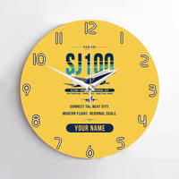 Thumbnail for Sukhoi Superjet 100 - Original + Name - No Frame - Yellow