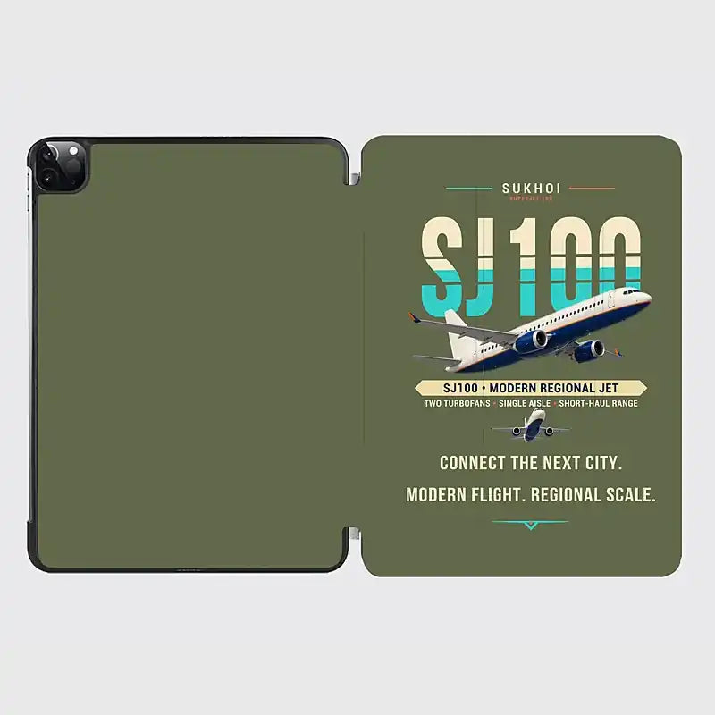 Sukhoi Superjet 100 - Original - iPad Case - Green Army