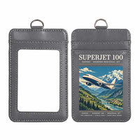 Thumbnail for Sukhoi Superjet 100 - Poster - ID Card Holder - Gray
