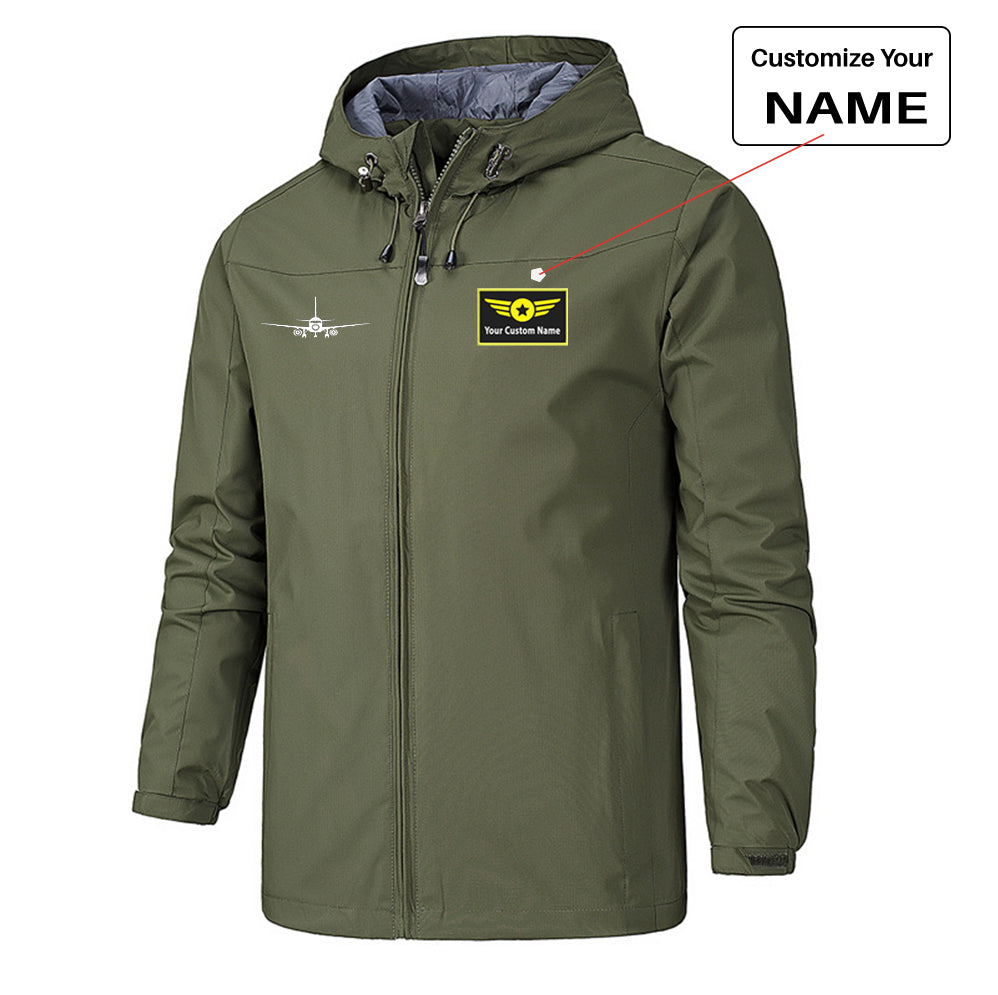 Sukhoi Superjet 100 Silhouette Designed Rain Jackets & Windbreakers