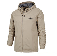 Thumbnail for Sukhoi Superjet 100 Silhouette Designed Rain Jackets & Windbreakers